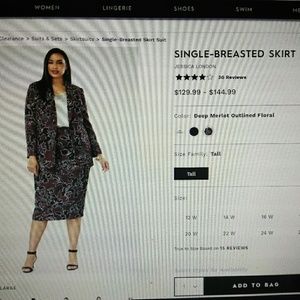 Jessica London two piece skirt suit